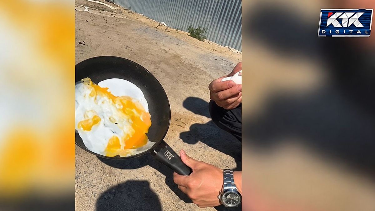 Оңтүстік Қазақстанда +48°C-қа жеткен аптап ыстық: тұрғындар күнге жұмыртқа қуырып жатыр