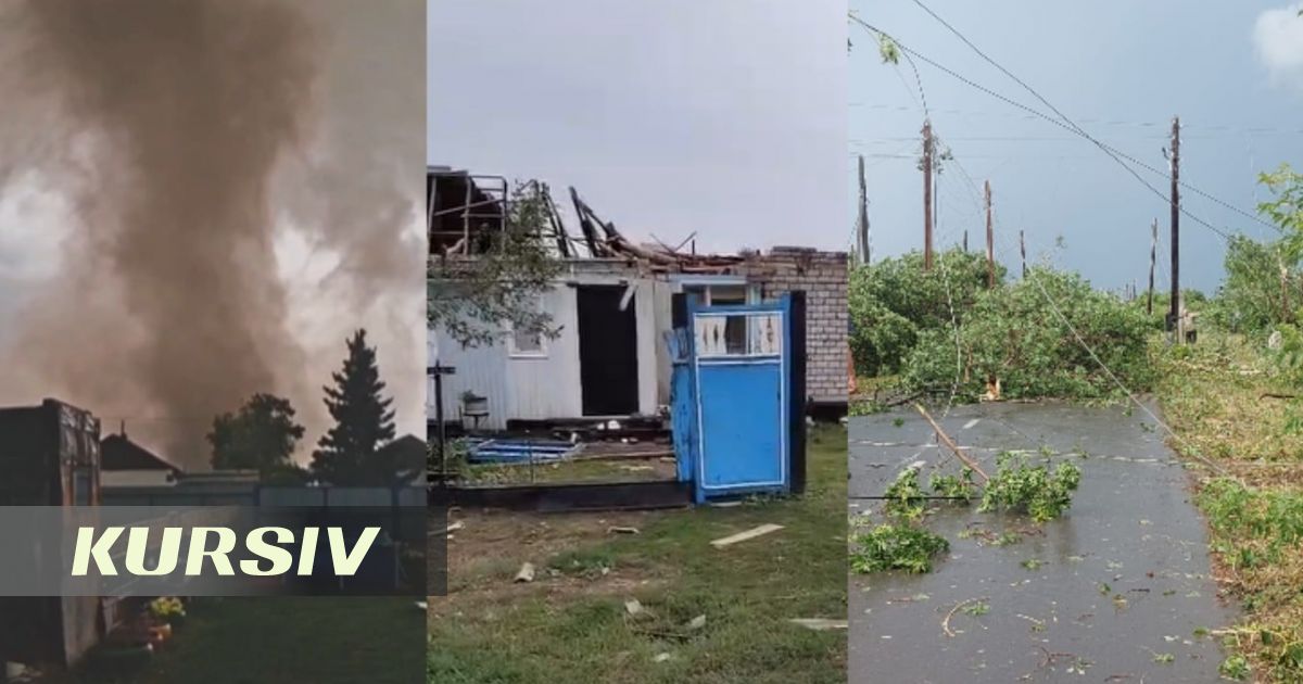 Мощный ураган обрушился на село в Павлодарской области: жители говорят о торнадо
