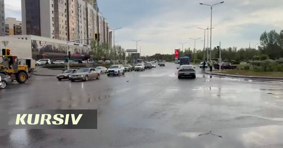 Астанадағы қатты нөсер тәулікте айлық норманың үштен бірін жаудырды
