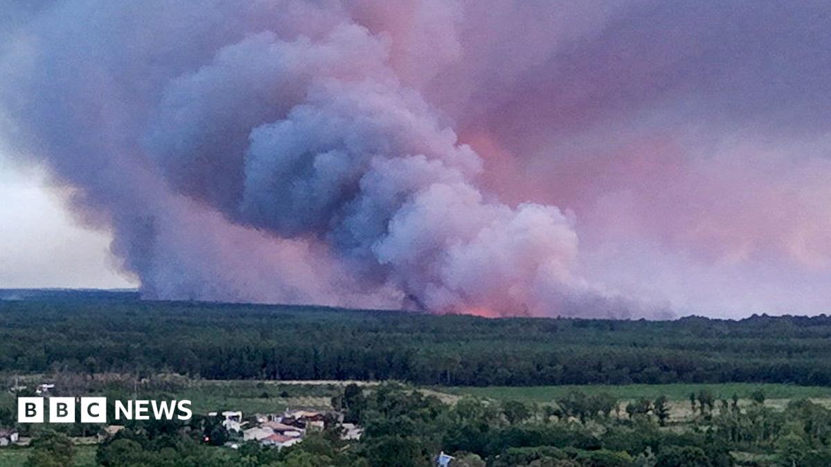 Лесные пожары во Франции вызвали образование пирокумулонимбусных облаков