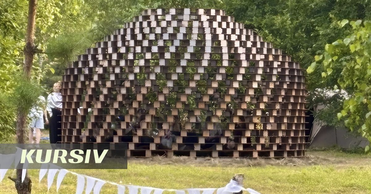 Казахстанская «анти-юрта» из стали появилась в крупнейшем арт-парке Европы