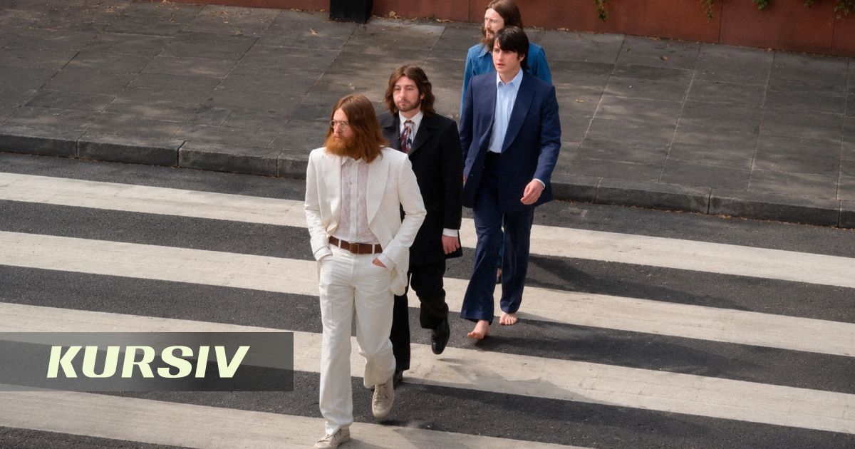 Создатели байопика о The Beatles повторили культовую обложку Abbey Road