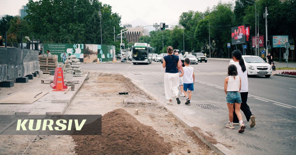 Алматинцы вернутся на тротуары Тимирязева и Жандосова с октября