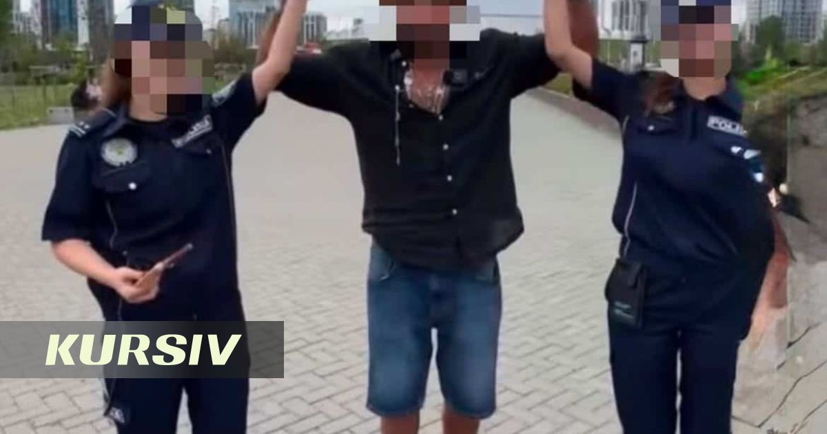 Астанада блогер полицей қызды қолына көтерді: екі қызметкер де жұмыстан шығарылды