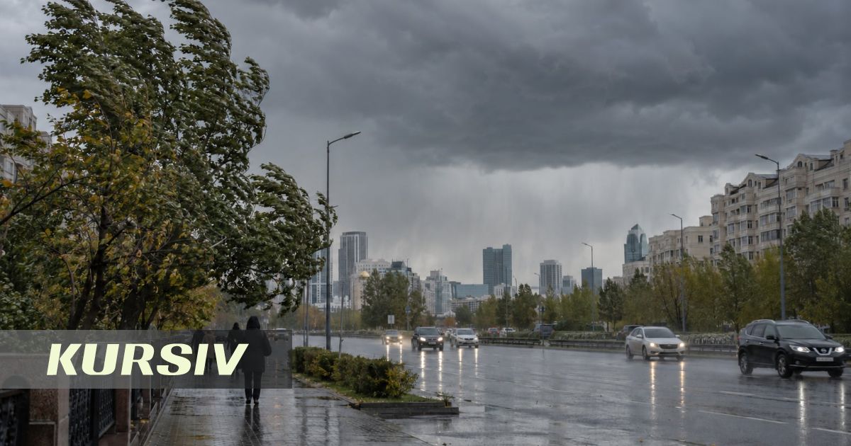 Штормовое предупреждение в Астане и 16 областях Казахстана на 16 сентября