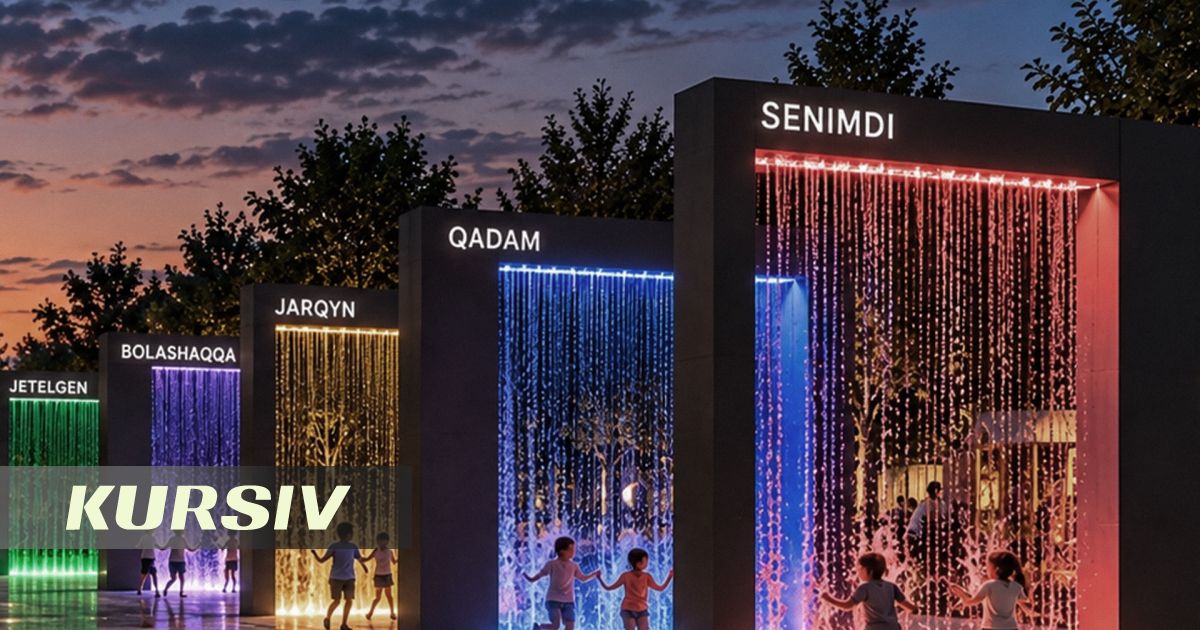 Сквер QADAM с арочным фонтаном и паркур-зоной откроют в Алматы до конца октября