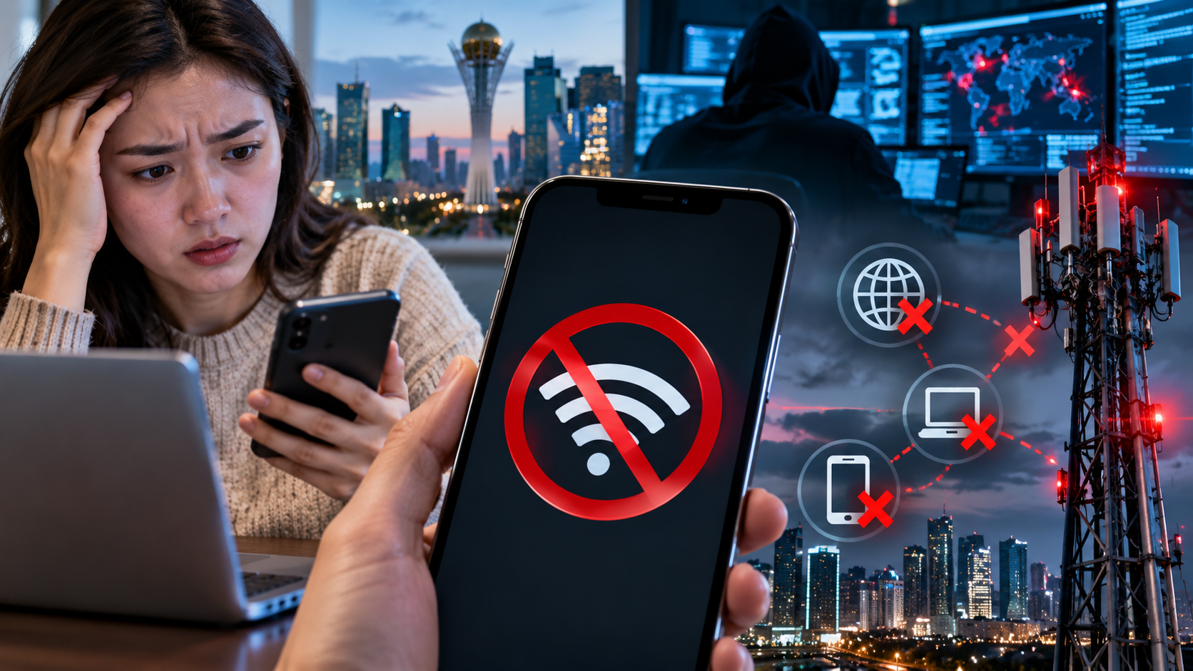 В Казахстане с 11 октября 2026 года введут ограничение интернета при киберинцидентах