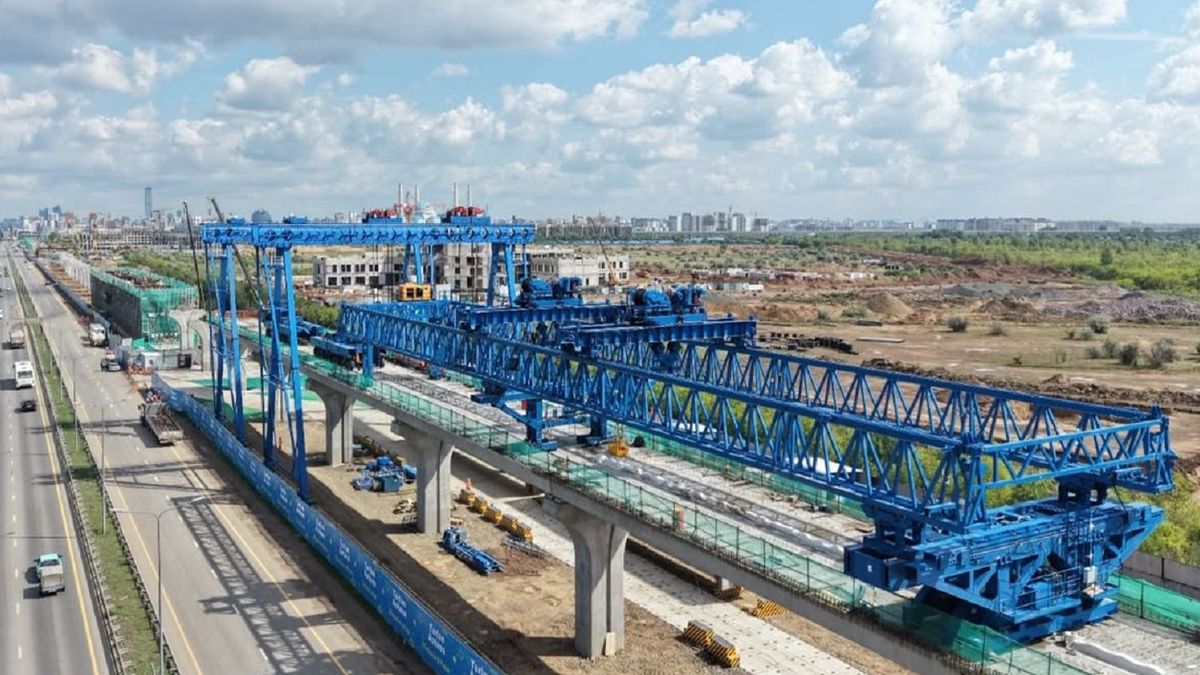 Астану ждут новые ограничения движения из-за второй ветки LRT