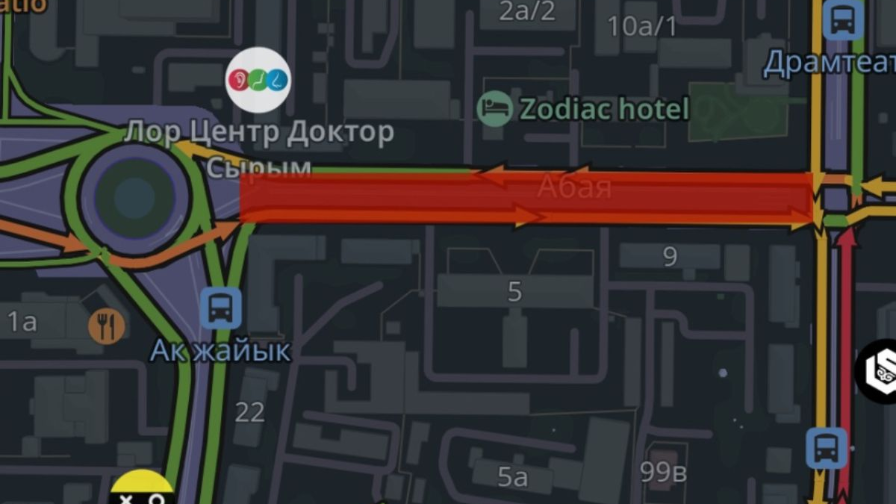 Абай көшесіндегі қозғалыс екі аптаға шектеледі