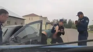 Жамбыл облысында полиция қуып жеткен көліктің видеосы жарияланды