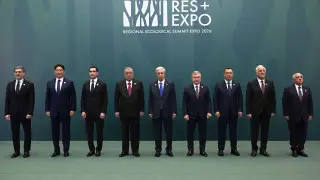 Астанадағы EXPO орталығында президенттерді Тоқаев қарсы алды