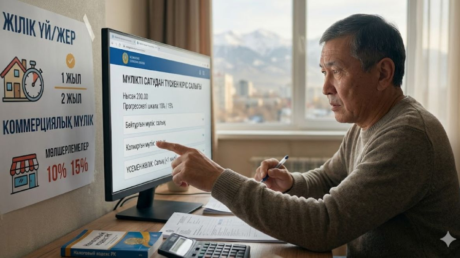 Қазақстандықтарға арналған мүлік сату салығы: Жаңа ережелер мен толық нұсқаулық