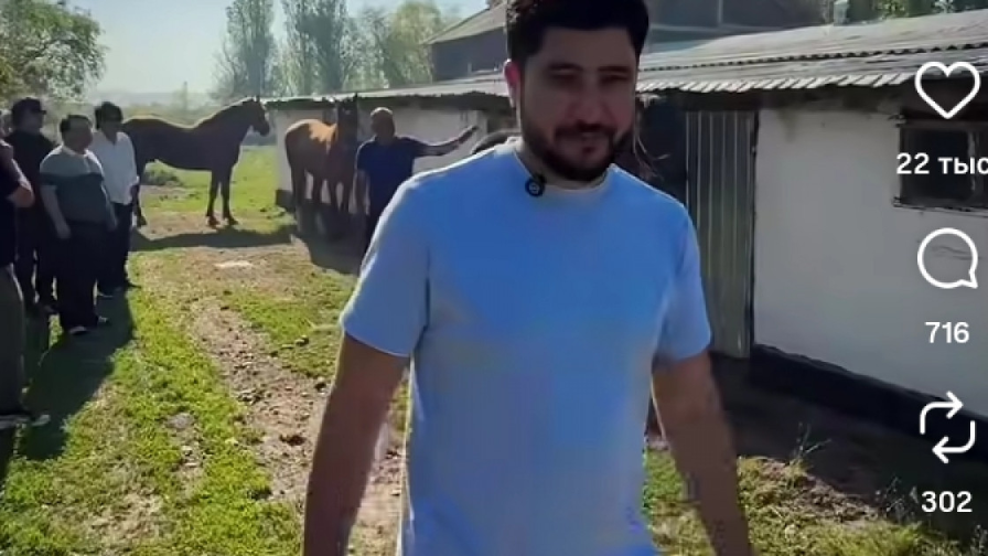Мейрамбек Бесбаев Әбдіжаппар Әлқожаға тұлпар сыйлады