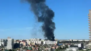Астанада екі қабатты ғимарат өртенді: видео
