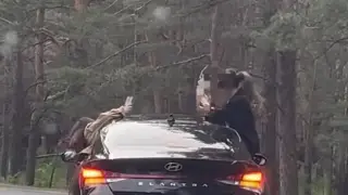 Астаналық жүргізуші Боровоеге бара жатып, видео түсіргені үшін жазаланды